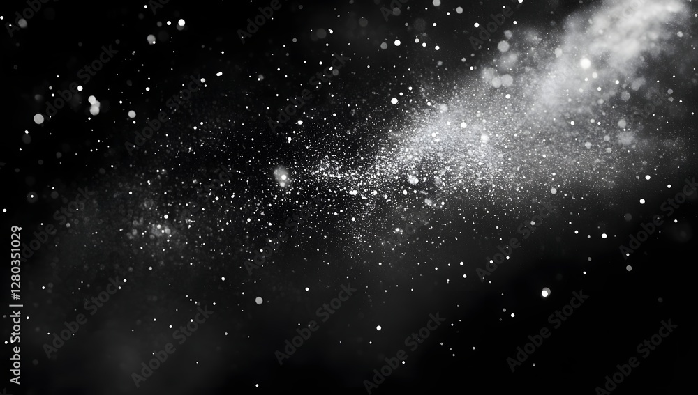 Obraz premium Cosmic Particles Texture Shimmering Starry Background