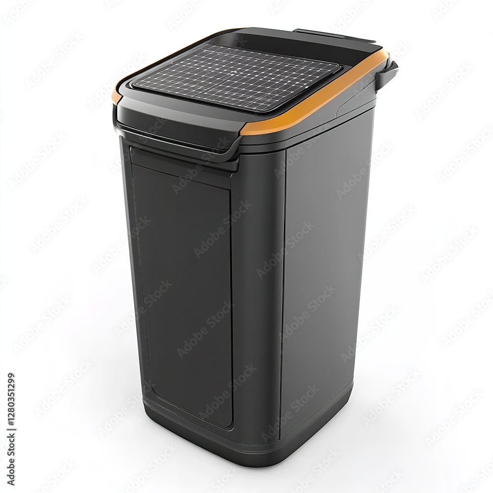Modern Trash Can with Sleek Design and Automatic Lid Modern Trash Can with Sleek Design and Automatic Lid