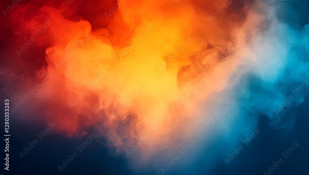 Mysterious Gradient Smoke Abstract Background Mysterious Gradient Smoke Abstract Background