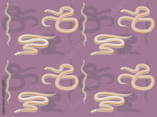 Snake Desert Rosy Boa Cute Seamless Wallpaper Background