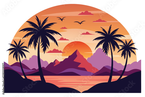 palm tree on the beach