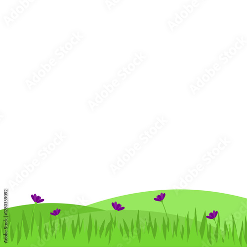 Spring Greenfield Landcape