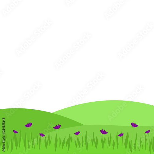 Spring Greenfield Landcape