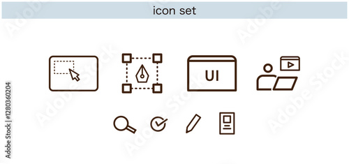 Webdesign workflow icons Pixel perfect. Design, Graphic, responsive,ビジネス, アイコン, 検索, 分析, マーケティング　お問い合わせアイコンセット, 通販, コンサルティング, マーケター, ￥, 鉛筆, スマホ, ボイスレコーダー, チェックマーク, ググる, グラフ, 線グラフ, 業績, ベクター, ウェブ, サイン, イ
