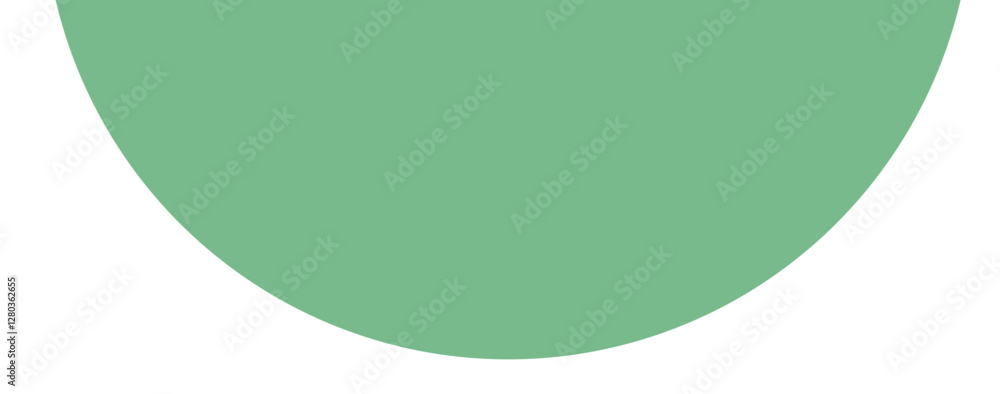 Green semicircle geometric minimalist shape Green semicircle geometric minimalist shape