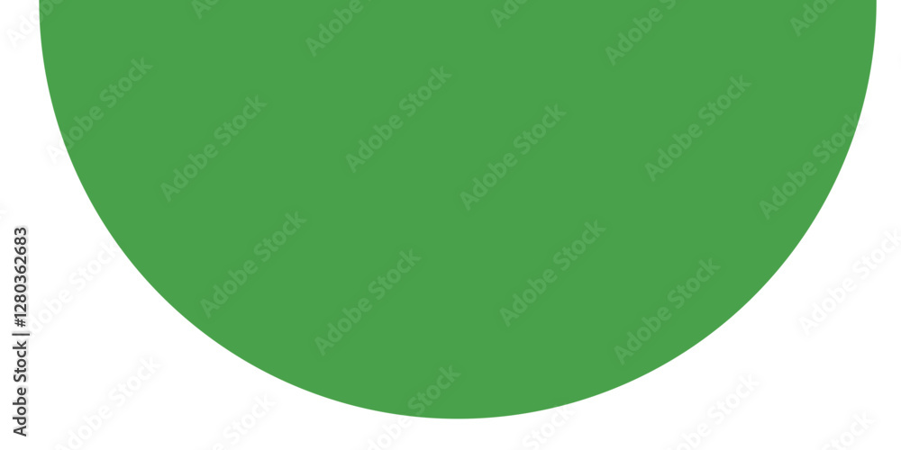 Green semicircle geometric minimalist shape Green semicircle geometric minimalist shape