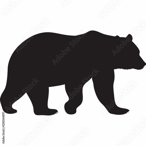 silhouette of bear