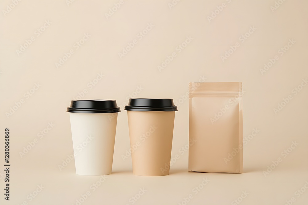 Eco Friendly Coffee Packaging Showcasing Sustainable Materials and Aesthetic Eco Friendly Coffee Packaging Showcasing Sustainable Materials and Aesthetic