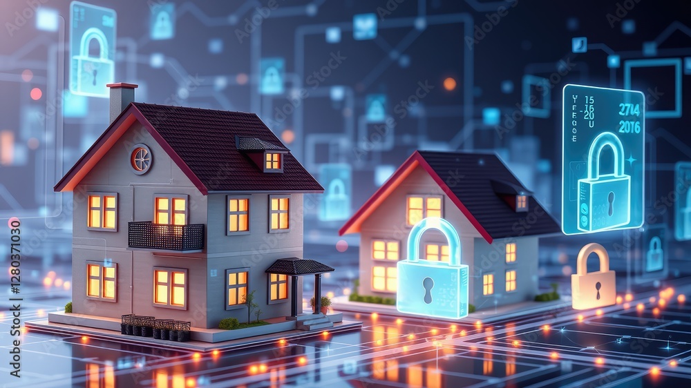 Blockchain technology, Blockchain Technology in Real Estate, Smart Home Security and Digital Lock System Blockchain technology, Blockchain Technology in Real Estate, Smart Home Security and Digital Lock System