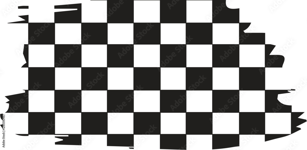 Obraz premium checkered flag racing flag car racing flag sports finish line flag brush grunge effect texture eps vector file