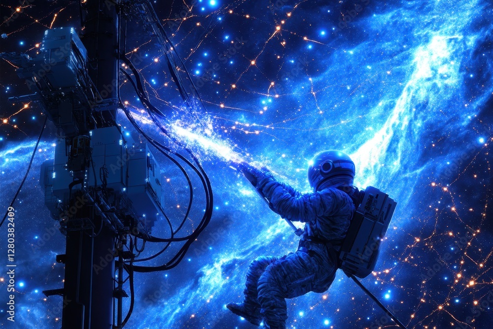 Astronaut in Cosmic Space Astronaut in Cosmic Space