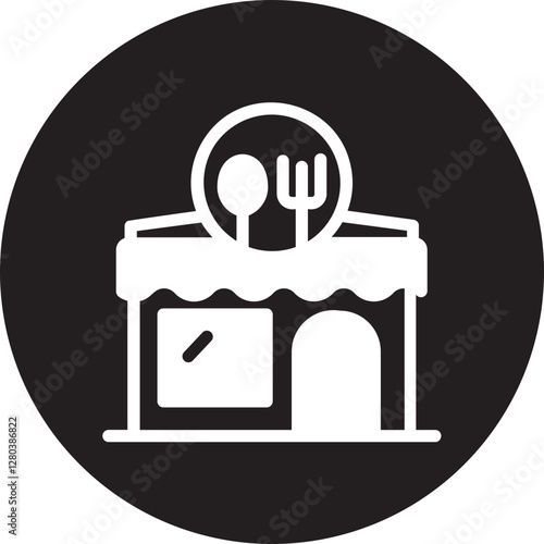 Canteen  glyph icon