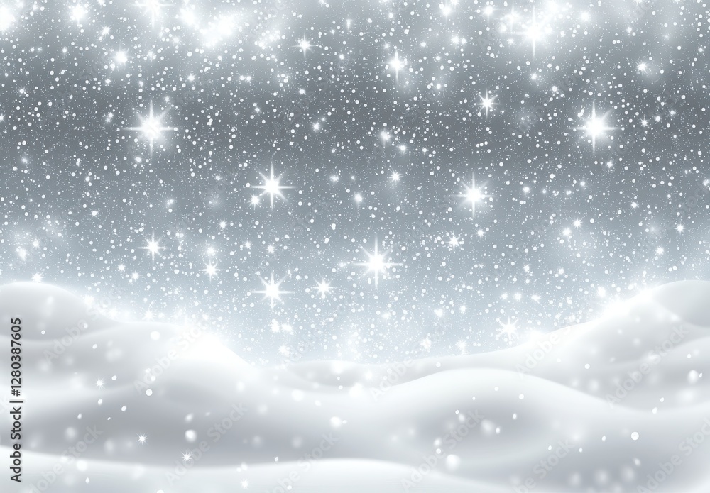 Ethereal Winter Wonderland with Twinkling Snowflakes and Soft Silvery Accents Creating a Dreamy and Peaceful Atmosphere in Nature's Serene Landscape Ethereal Winter Wonderland with Twinkling Snowflakes and Soft Silvery Accents Creating a Dreamy and Peaceful Atmosphere in Nature's Serene Landscape