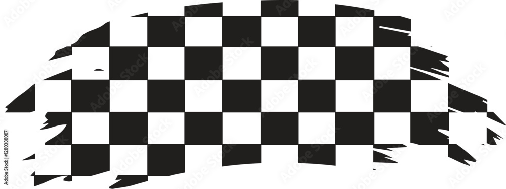 Fototapeta premium NASCAR checkered flag racing flag car racing flag sports finish line flag brush grunge effect texture eps vector file