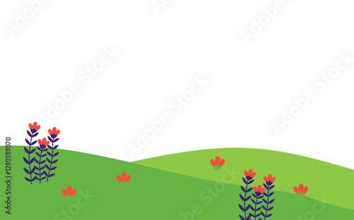 Spring Greenfield Landcape