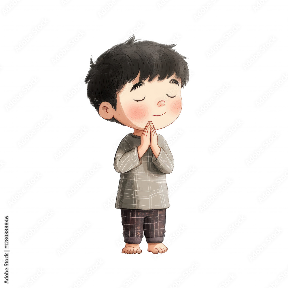 Little Boy Praying on Easter Morning Clipart- Religious Easter Cliparts Little Boy Praying on Easter Morning Clipart- Religious Easter Cliparts