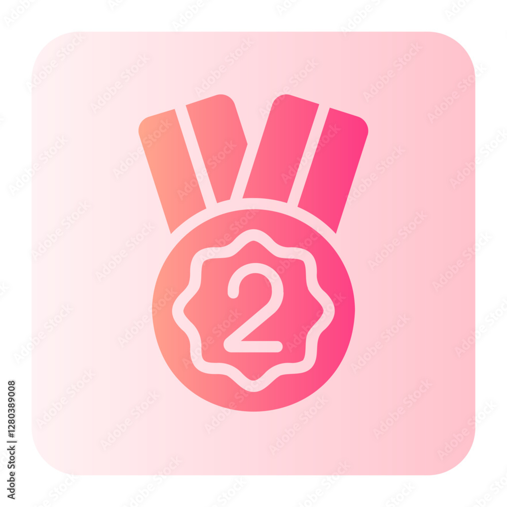 Obraz premium medal gradient icon