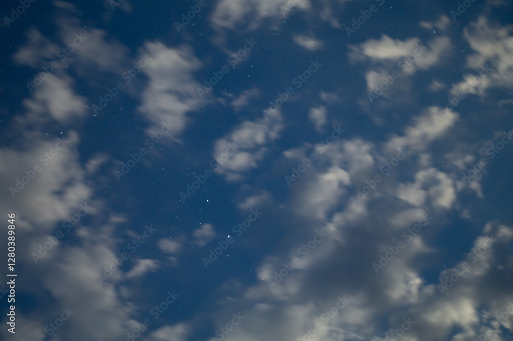 Clouds in night summer sky Clouds in night summer sky