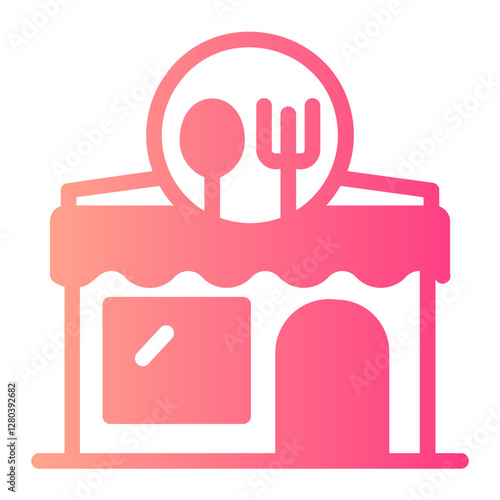 Canteen  gradient icon