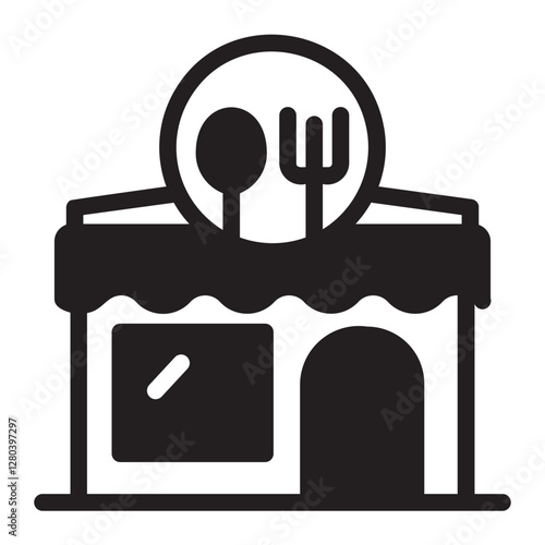 Canteen  glyph icon