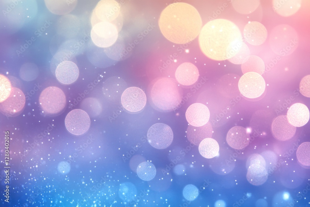 Abstract pastel bokeh background with glowing lights and sparkles. Abstract pastel bokeh background with glowing lights and sparkles.