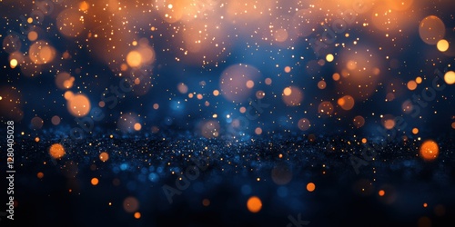 Glittering Bokeh Effect with Warm and Cool Color Schemes Creating a Dreamy Background for Your Creative Projects