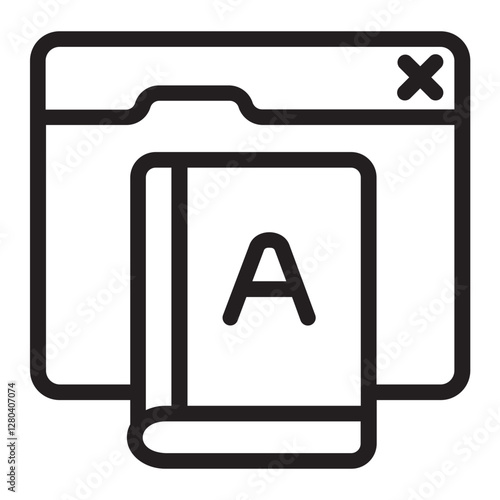 ebook line icon