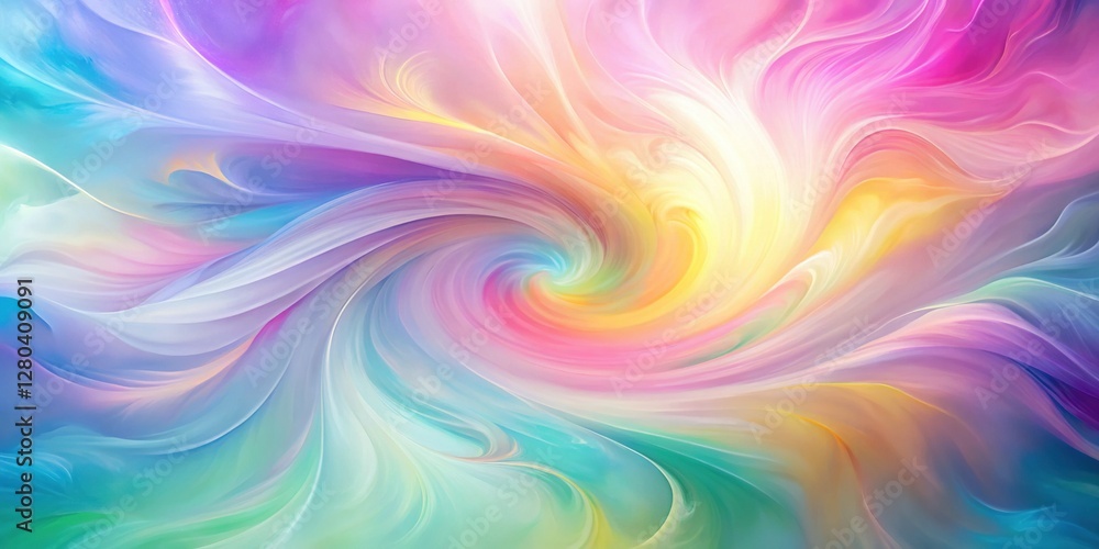 Fototapeta premium Abstract Pastel Gradient Background: Colorful Swirl Design for Trendy Graphic Projects