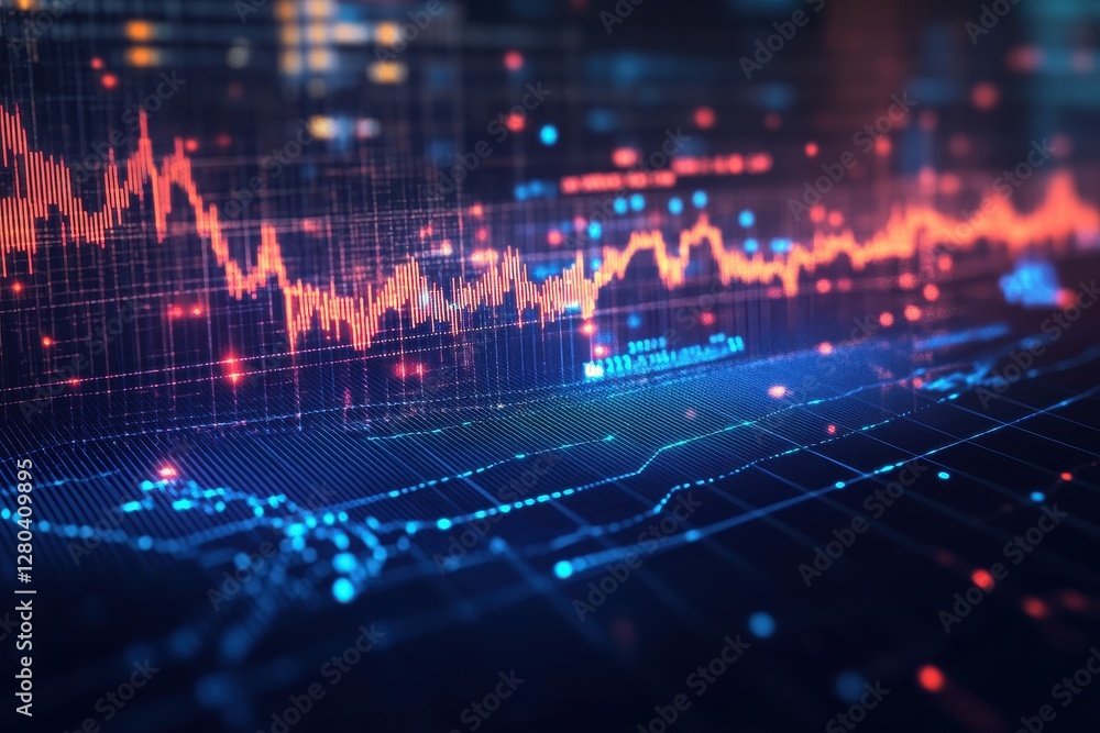 © wpw - Rising profits and investment returns visualized with dynamic charts and graphs illustrating financial growth.