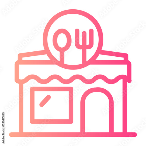 Canteen  gradient icon