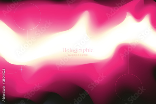 Holographic Dreamscapes Abstract Iridescence Holo Background Pastel Gradient. Trendy Modern Design Gradient Futuristic Iridescent Background