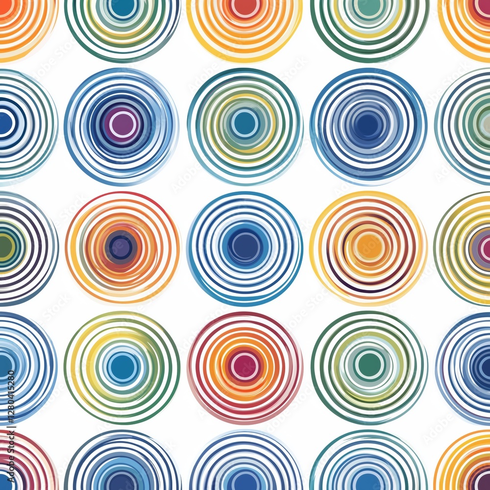 Vibrant circular patterns abstract art digital design modern environment aesthetic viewpoint Vibrant circular patterns abstract art digital design modern environment aesthetic viewpoint