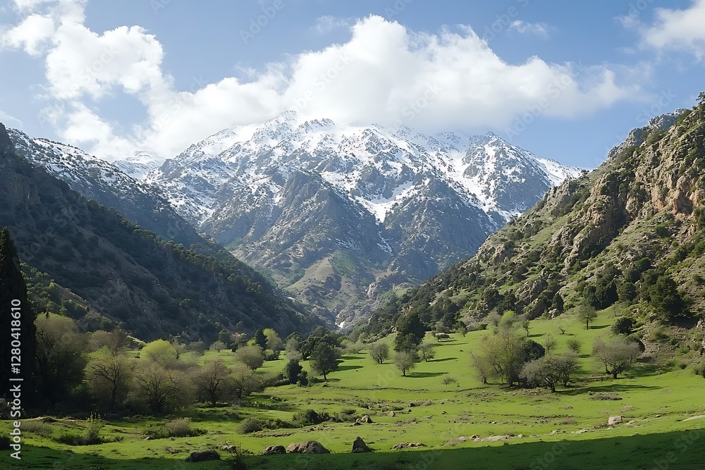 Obraz premium High and Dangerous Mountain Range