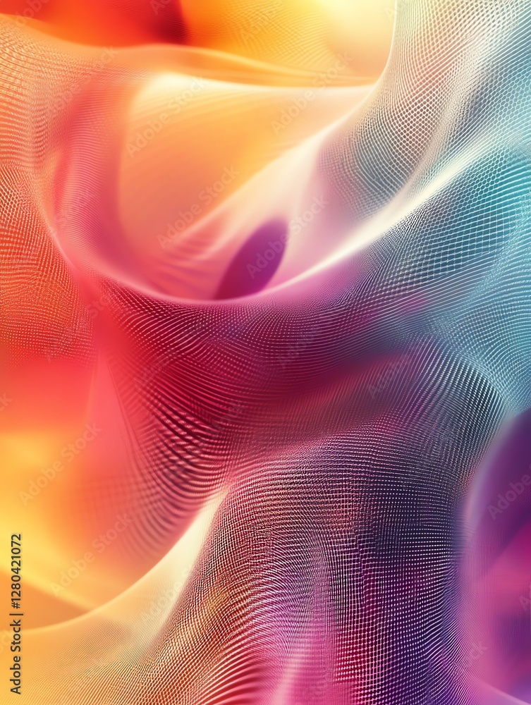 Abstract colorful wave pattern design. Abstract colorful wave pattern design.