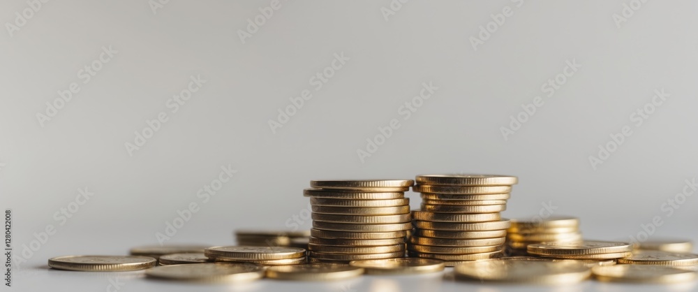 Gold Coin Stacks Wealth Prosperity and Financial Success Gold Coin Stacks Wealth Prosperity and Financial Success