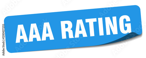 aaa rating sticker. aaa rating label