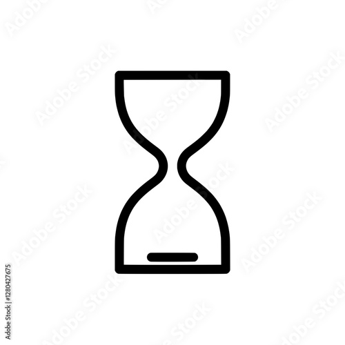 Time's Essence: A minimalist illustration of an hourglass, symbolizing the passage of time, urgency, deadlines, and the value of every moment.