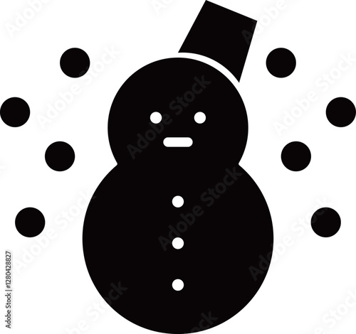 雪だるまのアイコンイラスト
