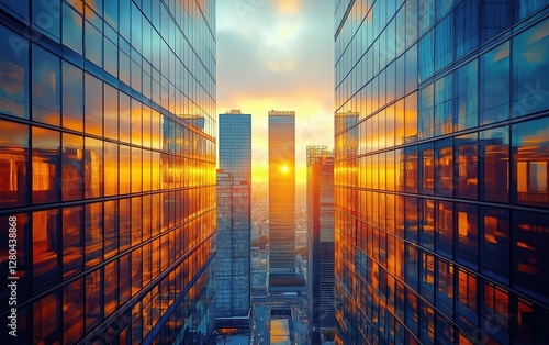 city sky-high view 