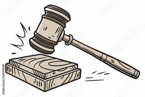 gavel and law book