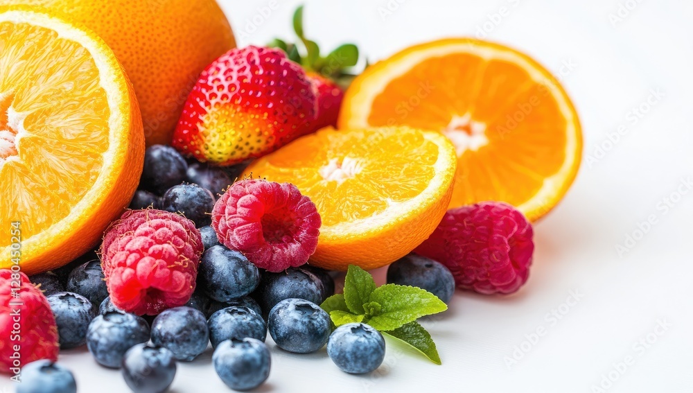Colorful fruit mix on white background (1) Colorful fruit mix on white background (1)