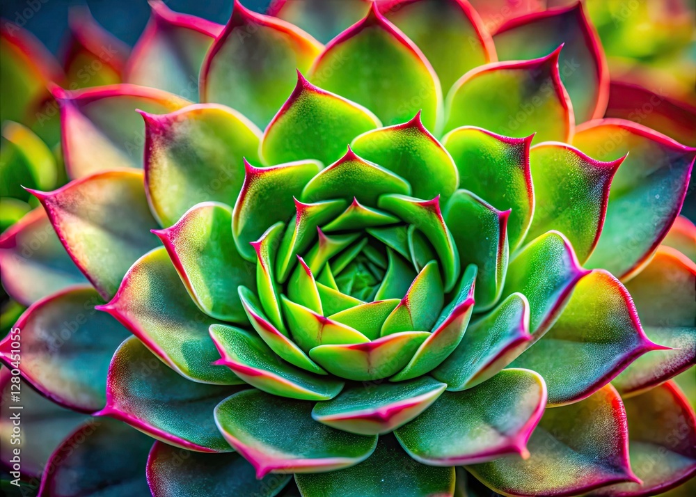 Magnified succulent forms: showcasing architectural details and captivating textural interplay.