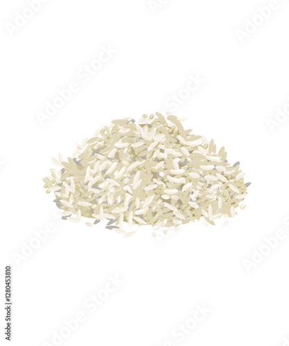 Vector pile of rice stock illustration