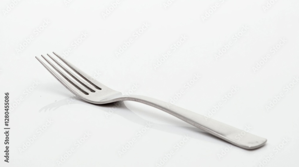 Diagonal Stainless Steel Fork with Reflections Diagonal Stainless Steel Fork with Reflections