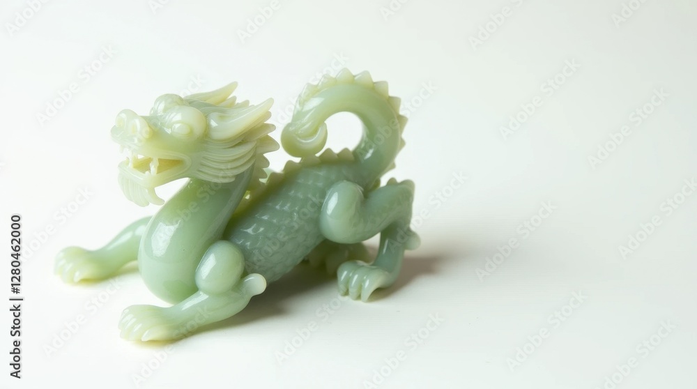 Fototapeta premium Jade Dragon Figurine