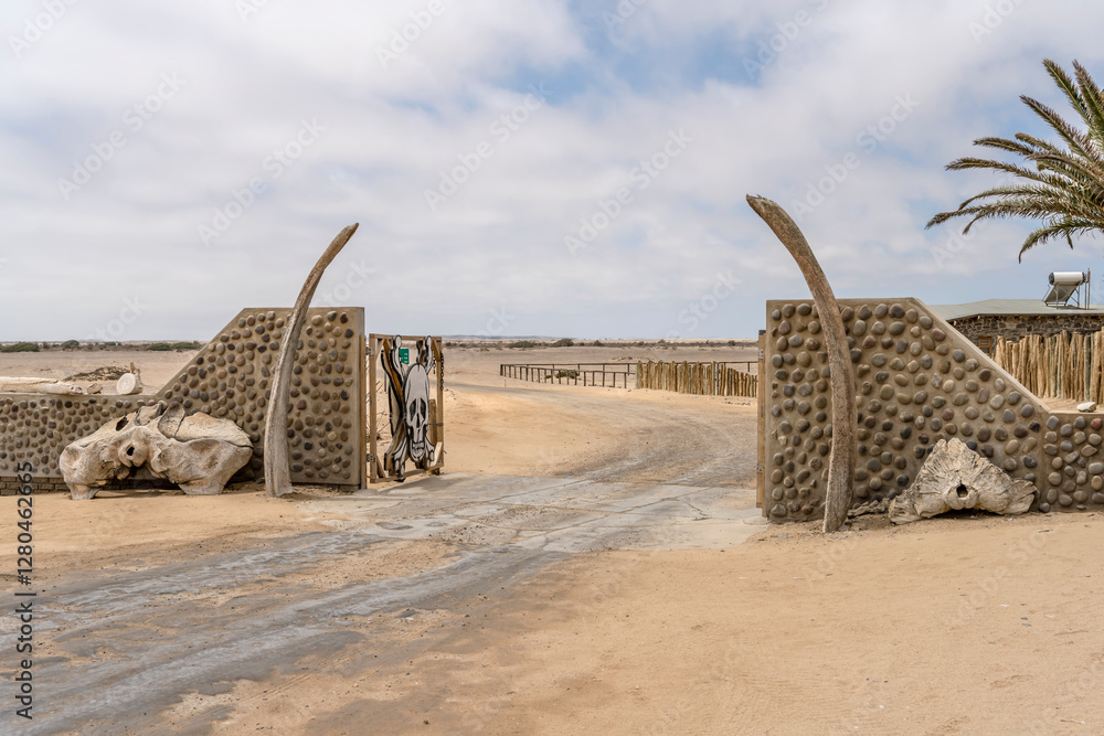 entrance of Skeleton coast park, Ugab gate, Namibia
