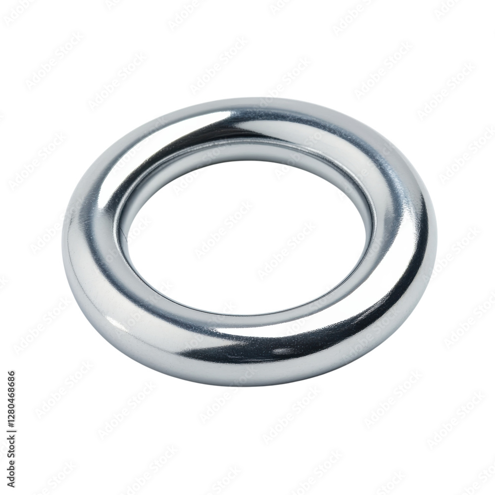 Silver Magnet on White on transparent background. Silver Magnet on White on transparent background.