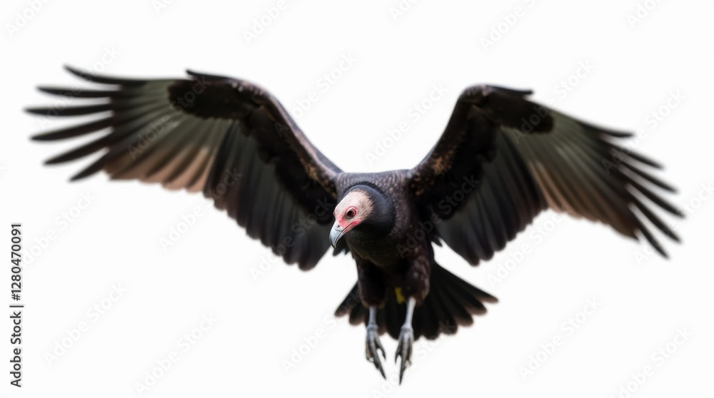 Condor with Folded Wings, Isolated Condor with Folded Wings, Isolated
