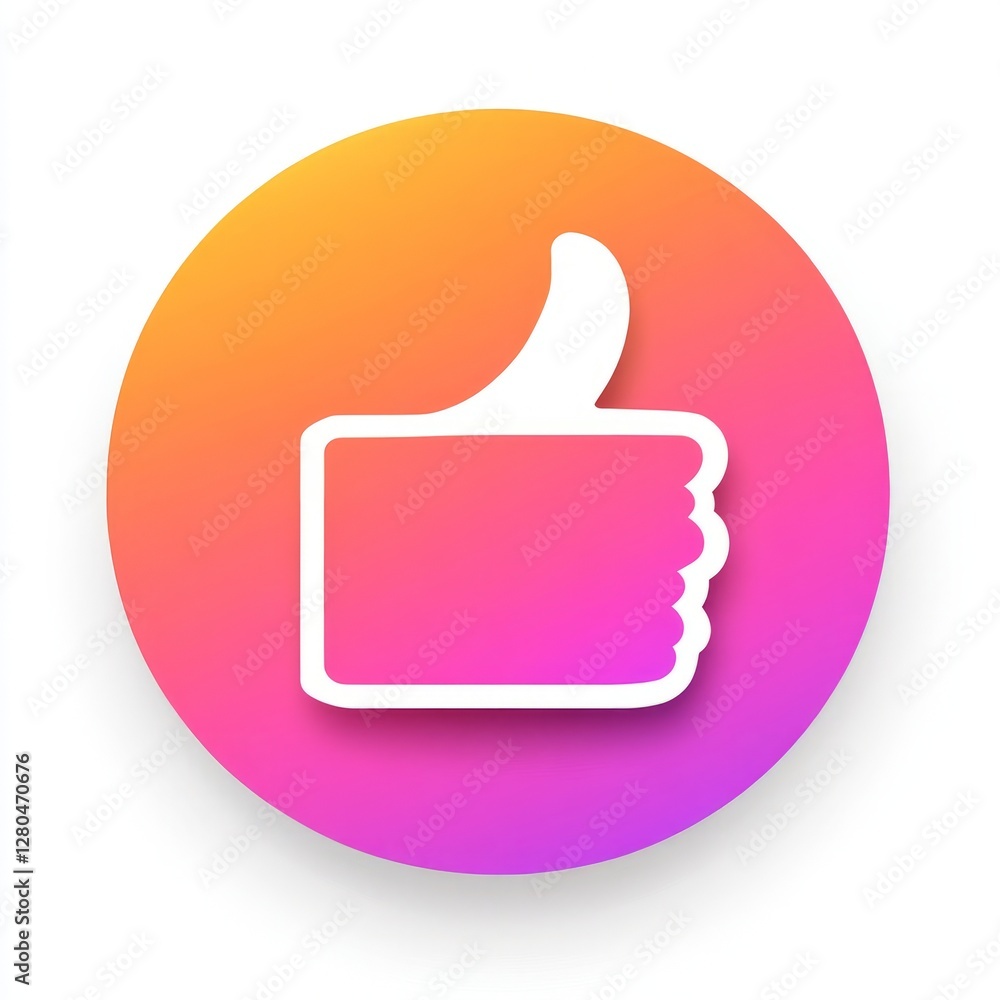 Thumbs Up Icon - Modern Graphic Design Thumbs Up Icon - Modern Graphic Design