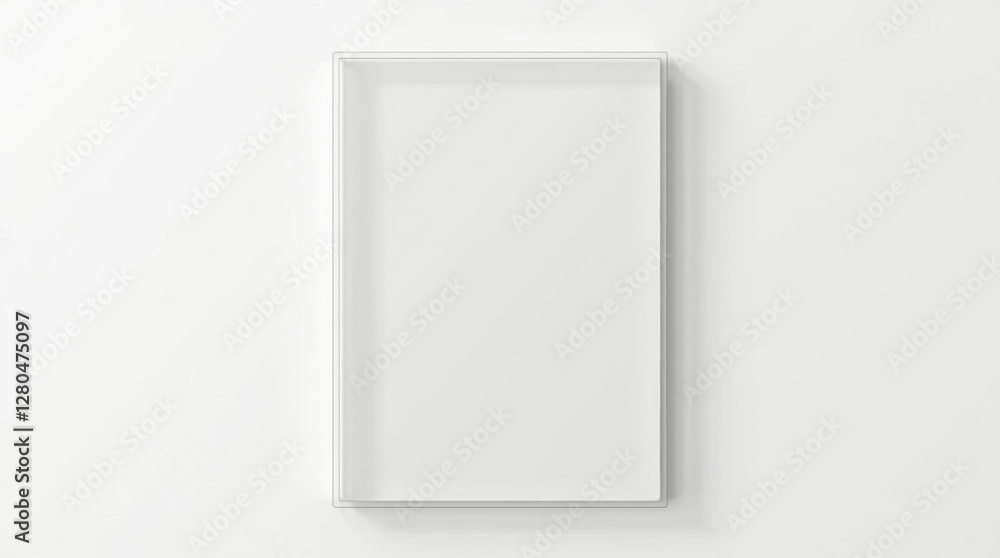 Minimalist Art Print in Acrylic Frame on a Table Minimalist Art Print in Acrylic Frame on a Table